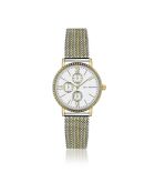 Montre en Acier mesh argenté/doré