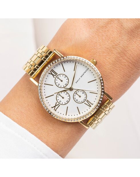 Montre en Acier dorée