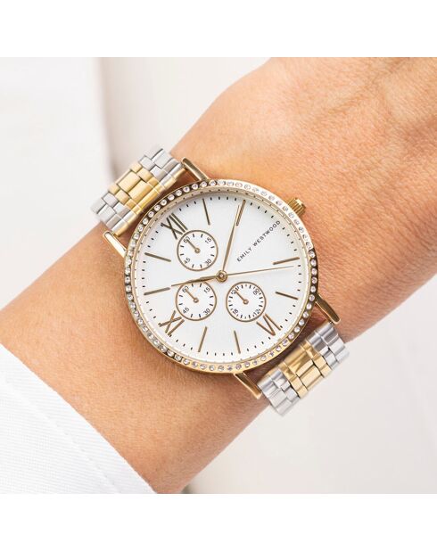 Orologio in acciaio argento/oro