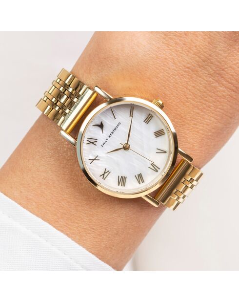 Montre en Acier dorée