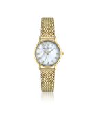 Montre en Acier mesh dorée