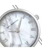 Montre en Acier mesh argentée