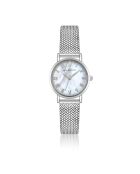 Montre en Acier mesh argentée