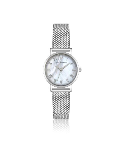 Montre en Acier mesh argentée