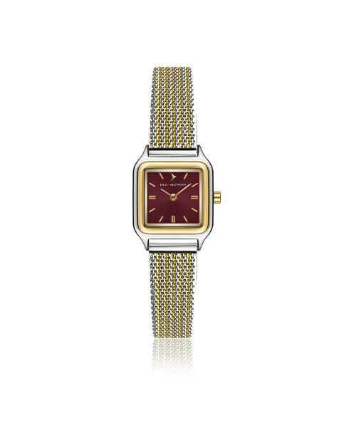 Montre en Acier mesh argenté/doré