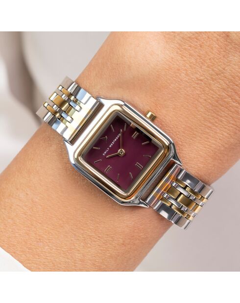 Montre en Acier argenté/doré