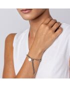 Bracciale Paris in acciaio argentato