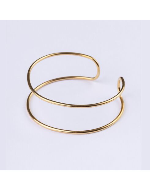Bracelet en Acier plaqué Or jaune doré