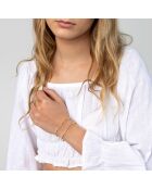 Bracelet en Acier plaqué Or jaune doré