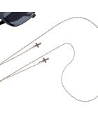 Chaîne de Lunettes Amelia noir/doré