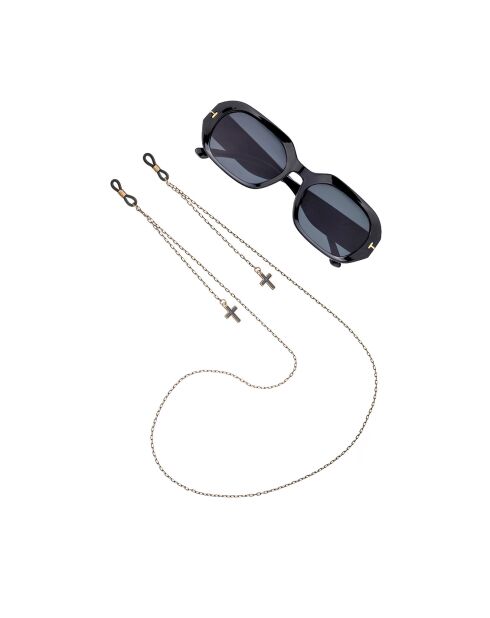Chaîne de Lunettes Amelia noir/doré