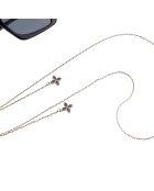 Chaîne de Lunettes Ava blanc/doré