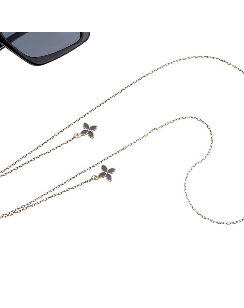 Chaîne de Lunettes Ava blanc/doré
