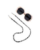 Chaîne de Lunettes Camila noir/blanc/doré