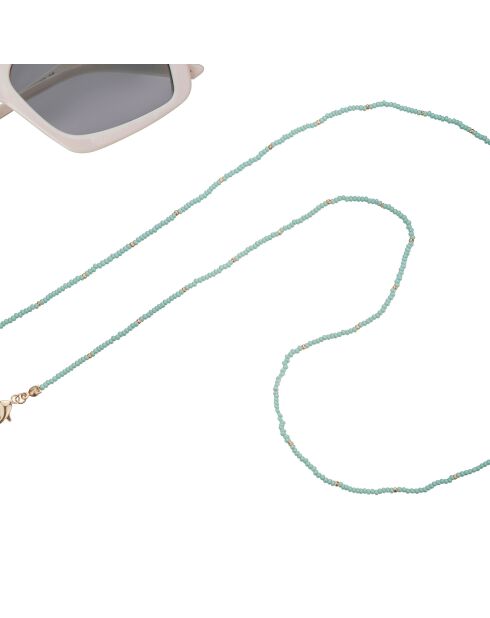 Chaîne de Lunettes Abigail menthe/doré