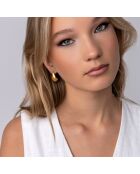 Boucles d'oreilles en Acier plaqué Or jaune dorées