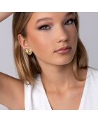 Boucles d'oreilles en Acier plaqué Or jaune dorées