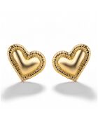 Boucles d'oreilles en Acier plaqué Or jaune dorées