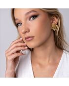 Boucles d'oreilles en Acier plaqué Or jaune dorées