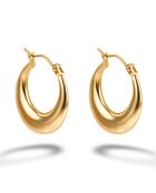 Boucles d'oreilles Lyric en Acier plaqué Or jaune dorées
