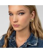 Boucles d'oreilles en Acier plaqué Or jaune dorées
