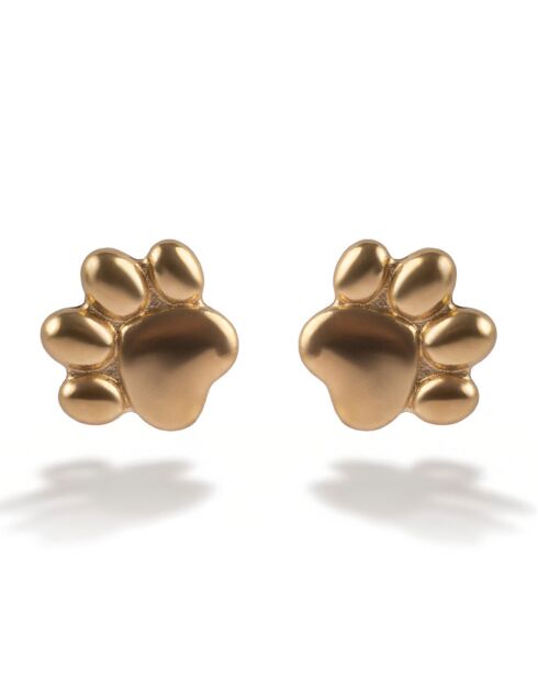 Boucles d'oreilles en Acier plaqué Or jaune dorées