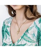 Collier Juliette en Acier plaqué Or jaune doré