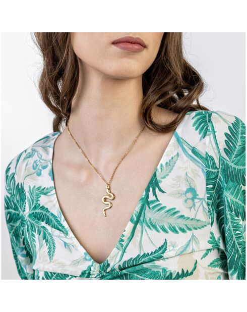 Collier Juliette en Acier plaqué Or jaune doré