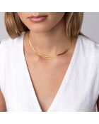 Collier Paislee en Acier plaqué Or jaune doré