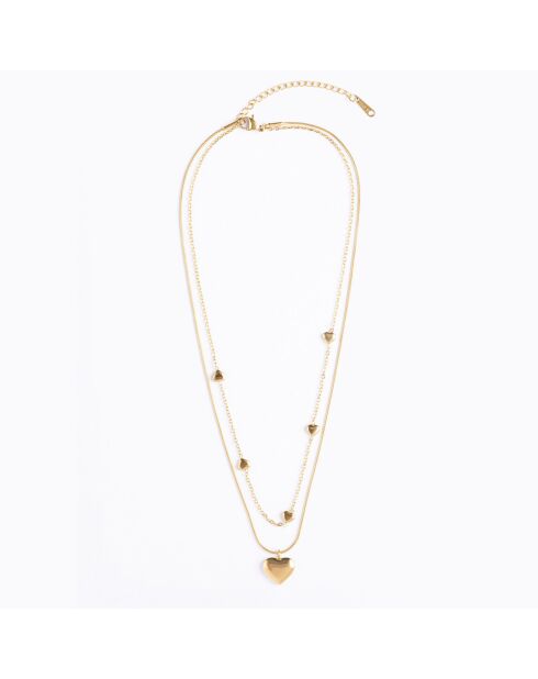 Malani Halskette aus vergoldetem gelbvergoldetem Stahl