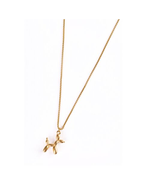 Collana in acciaio placcato oro giallo