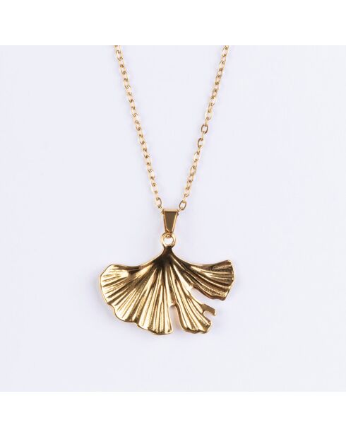 Collier en Acier plaqué Or jaune doré