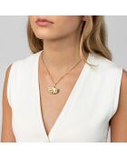 Collier en Acier plaqué Or jaune doré