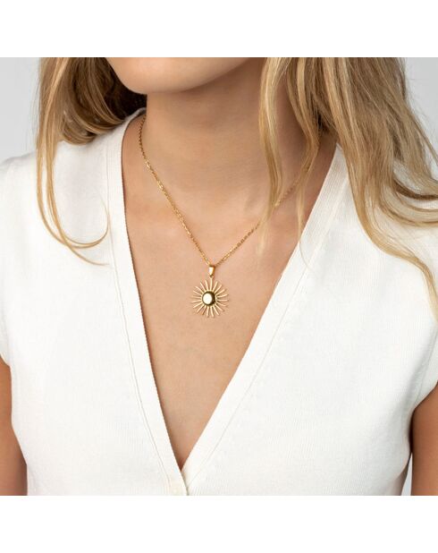 Collier en Acier plaqué Or jaune doré
