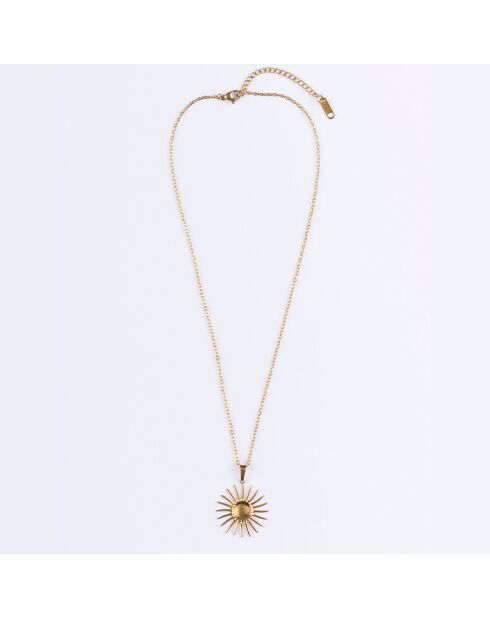 Collier en Acier plaqué Or jaune doré