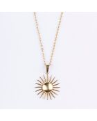 Collier en Acier plaqué Or jaune doré