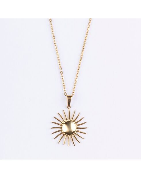 Collier en Acier plaqué Or jaune doré