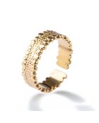 Bague en Acier plaqué Or jaune dorée