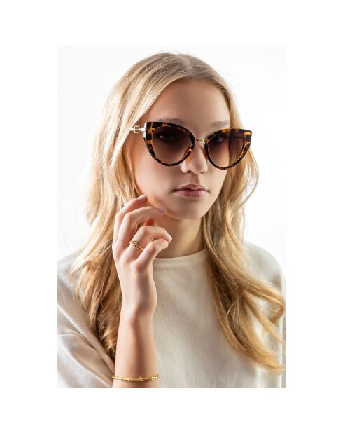 Lunettes de Soleil Mila écailles marron