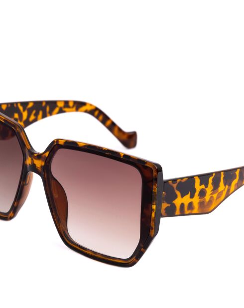 Lunettes de Soleil Hailey écailles marron