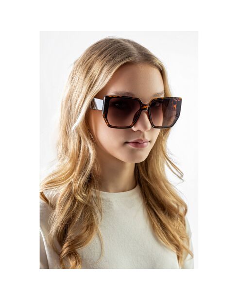 Lunettes de Soleil Hailey écailles marron