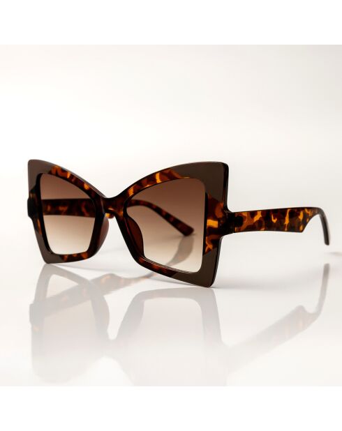 Lunettes de Soleil Lily écailles marron