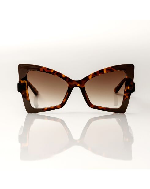 Lunettes de Soleil Lily écailles marron