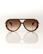 Lunettes de Soleil Emilia écailles marron