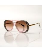 Lunettes de Soleil Emilia écailles grises