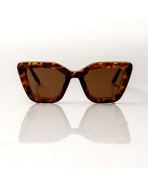 Lunettes de Soleil Hannah écailles marron