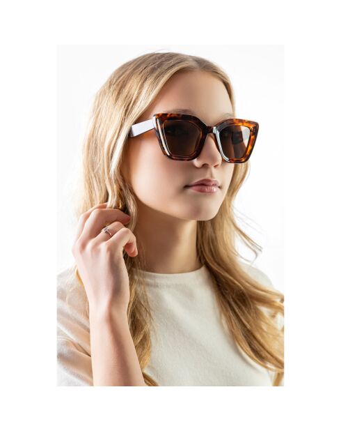Lunettes de Soleil Hannah écailles marron