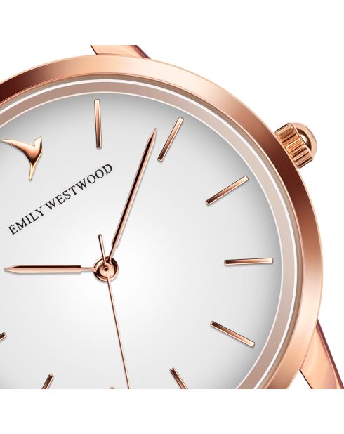 Montre en Acier rose doré