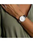Montre en Acier argenté/rose doré