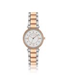 Montre en Acier argenté/rose doré